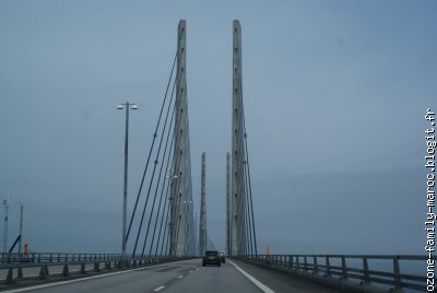 c'est le pont qui relie la Suede au Danemark. Au revoir la Suede!